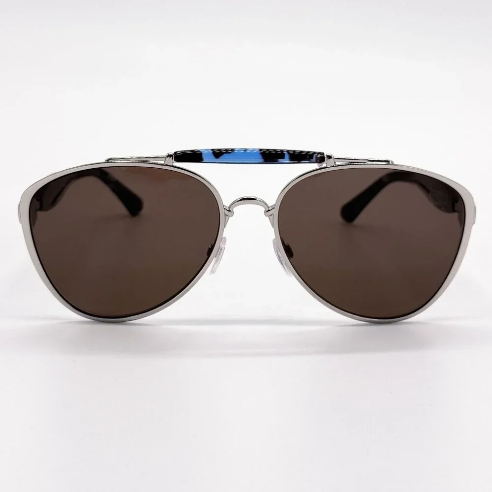 NEW BURBERRY SUNGLASSES BE3160 100573 SILVER BLACK UNISEX BE3160 1005/73